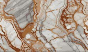 Marmor Weiß und braun Oberfläche Textur Hintergrund. Luxus abstrakt Muster Marmor Vektor Illustration