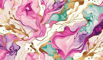 marmor färgrik yta textur bakgrund. lyx abstrakt mönster marmor ljuv Färg vektor illustration