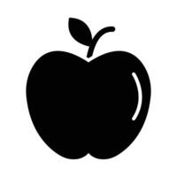 Apfel Vektor Glyphe Symbol zum persönlich und kommerziell verwenden.