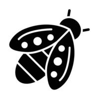 Biene Vektor Glyphe Symbol zum persönlich und kommerziell verwenden.