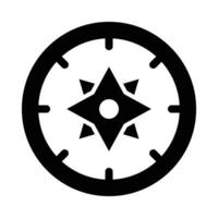 Kompass Vektor Glyphe Symbol zum persönlich und kommerziell verwenden.