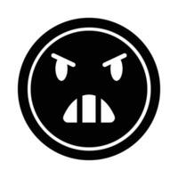 Zorn Vektor Glyphe Symbol zum persönlich und kommerziell verwenden.