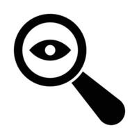 Überwachung Vektor Glyphe Symbol zum persönlich und kommerziell verwenden.