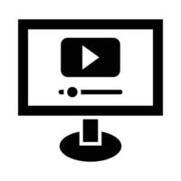 video strömning vektor glyf ikon för personlig och kommersiell använda sig av.