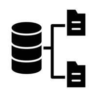 Daten Lager Vektor Glyphe Symbol zum persönlich und kommerziell verwenden.