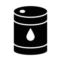 Öl Vektor Glyphe Symbol zum persönlich und kommerziell verwenden.
