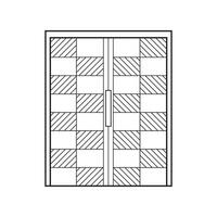 hand dragen barn teckning vektor illustration schack styrelse mönster isolerat på vit bakgrund