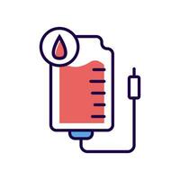 Vektor Blut Spende Illustration. speichern ein Leben. Infusion Therapie. kardiologisch Gesundheit Pflege