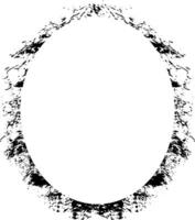 vit cirkel bakgrund med svart grunge borsta stroke uppsättning. abstrakt årgång grunge runda stock borsta album element, fyrkant vektor mall gammal Foto effekt och filma spannmål textur