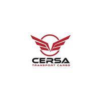 Carsa Transport Ladung Logo Design Vorlage vektor