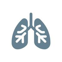 Lunge Symbol isoliert auf Weiß Hintergrund vektor