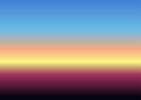 Vektorabstufung des Abend- oder Morgenhimmels bei Sonnenaufgang und Sonnenuntergang vektor