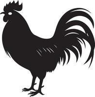 australorp Hähnchen Vektor Silhouette Illustration schwarz Farbe 11