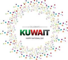 Lycklig kuwait nationell dag, vektor illustration för 25:e februari firande.