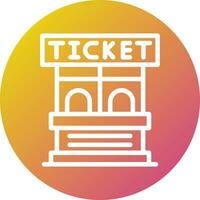 Ticket Office-Vektor-Icon-Design-Illustration vektor