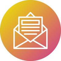 öffnen Email Vektor Symbol Design Illustration