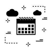 Vektor-Kalender-Symbol vektor