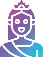 drottning vektor ikon design illustration