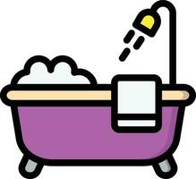 Badewanne-Vektor-Icon-Design-Illustration vektor