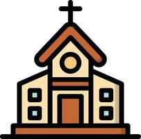 Kirche-Vektor-Icon-Design-Illustration vektor