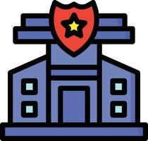 polizeistation, vektor, symbol, design, illustration vektor