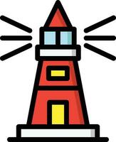 Leuchtturm-Vektor-Icon-Design-Illustration vektor