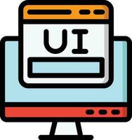 ui-Design-Vektor-Icon-Design-Illustration vektor