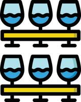 Wein Brille Vektor Symbol Design Illustration