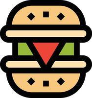 Käse Burger Vektor Symbol Design Illustration