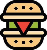 ost burger vektor ikon design illustration