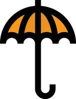 schützend Regenschirm Vektor Symbol Design Illustration
