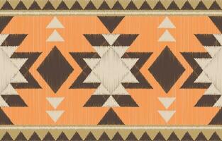 etnisk abstrakt ikat konst. aztec prydnad skriva ut. geometrisk etnisk mönster sömlös Färg orientalisk. design för bakgrund ,ridå, matta, tapet, Kläder, omslag, batik, vektor illustration.