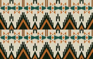 etnisk abstrakt ikat konst. aztec prydnad skriva ut. geometrisk etnisk mönster sömlös Färg orientalisk. design för bakgrund ,ridå, matta, tapet, Kläder, omslag, batik, vektor illustration.