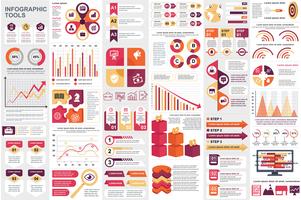 Infographic-Elementdatenvisualisierungsvektor-Designschablone vektor