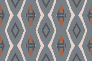 Ikat Damast Stickerei Hintergrund. Ikat Dreieck geometrisch ethnisch orientalisch Muster traditionell.aztekisch Stil abstrakt Vektor illustration.design zum Textur, Stoff, Kleidung, Verpackung, Sarong.