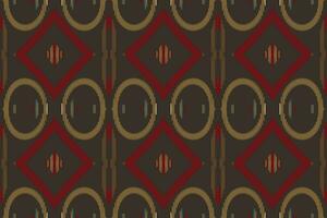 Ikat nahtlos Muster Stickerei Hintergrund. Ikat aztekisch geometrisch ethnisch orientalisch Muster traditionell.aztekisch Stil abstrakt Vektor illustration.design zum Textur, Stoff, Kleidung, Verpackung, Sarong.