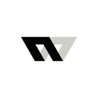 brev w geometrisk modern abstrakt logotyp monogram design, lämplig för din företag vektor
