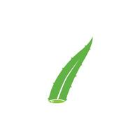 aloe vera logotyp design vektor illustration mall