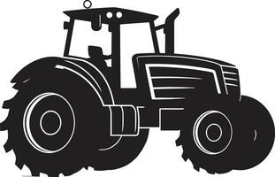 Jahrgang Landwirtschaft Ausrüstung Emblem traditionell Traktor Illustration im Vektor
