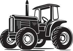 gammal fashioned traktor grafisk design traktor linje konst med årgång stil vektor