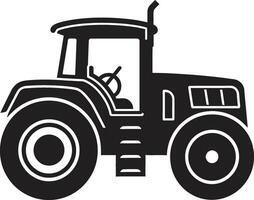 Jahrgang Traktor Emblem im einfarbig klassisch Traktor Vektor Kunstwerk