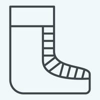 Symbol Schuhe. verbunden zu keltisch Symbol. Linie Stil. einfach Design editierbar. einfach Illustration vektor