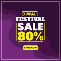Vektor eben Design Diwali Festival Verkauf Konzept Vorlage Hintergrund