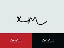 Luxus xm Logo Symbol, Initiale xm Unterschrift Brief Logo vektor