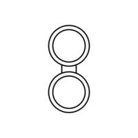 Spiegel Symbol Vektor Satz. Hand Spiegel Illustration Zeichen Sammlung. Mode Symbol. Kleiderschrank Logo.