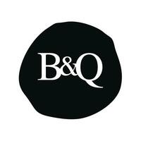 bq Initiale Logo Brief Bürste Monogramm Firma vektor