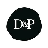 dp Initiale Logo Brief Bürste Monogramm Firma vektor