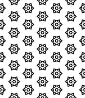 nahtloses abstraktes Schwarzweiss-Muster. Hintergrund und Hintergrund. Ziermuster in Graustufen. vektor