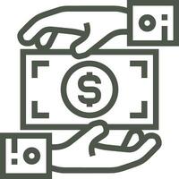 Geld Austausch Zahlung Symbol Symbol Vektor Bild. Illustration von das Dollar Währung Münze Grafik Design Bild