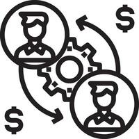 Geld Austausch Zahlung Symbol Symbol Vektor Bild. Illustration von das Dollar Währung Münze Grafik Design Bild